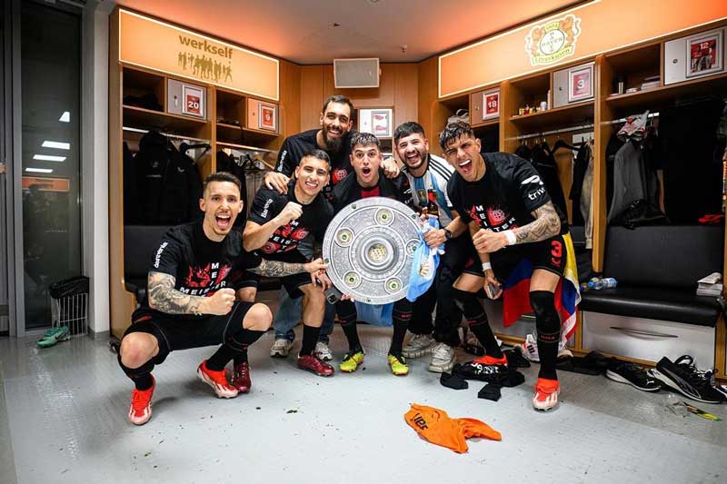 Con un colombiano, Bayer Leverkusen se coronó campeón de la Bundesliga por primera vez