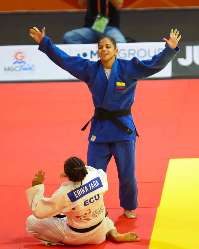 Erika Lasso y Ferney Ruíz, campeones en el Open Panamericano de Judo en Lima